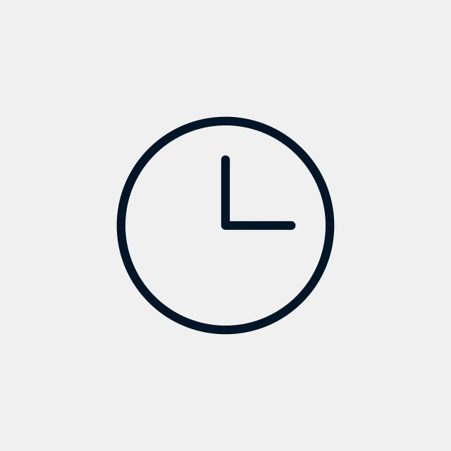 a black clock icon on a white background, by Andrei Kolkoutine, minimalism, navy, thin, bright sunny time, ivory