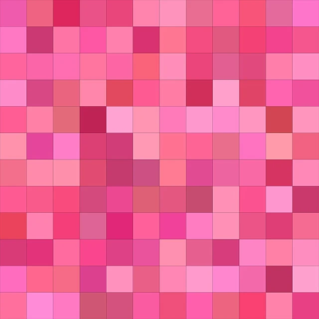 a pink background with squares of different sizes, a mosaic, color field, kiss, colorful palette illustration, omori, day