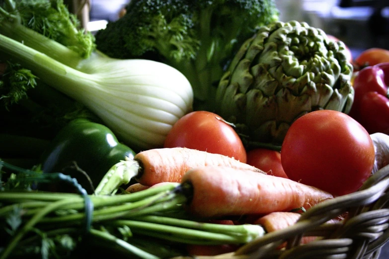 a basket filled with lots of different types of vegetables, a picture, by Matt Stewart, shot on a 2 0 0 3 camera, mmmmm, screengrab, juice