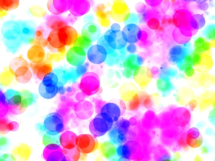 a bunch of colorful bubbles on a white background, inspired by Lisa Frank, translucent neon skin, radiant nebula colors, ( ( ( colorful ) ) ), fluorescent