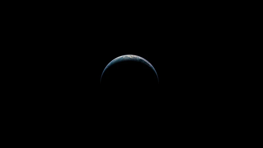 an image of the earth taken from space, by Adam Chmielowski, unsplash, hurufiyya, crescent moon, amoled wallpaper, hq 4k phone wallpaper, plain background