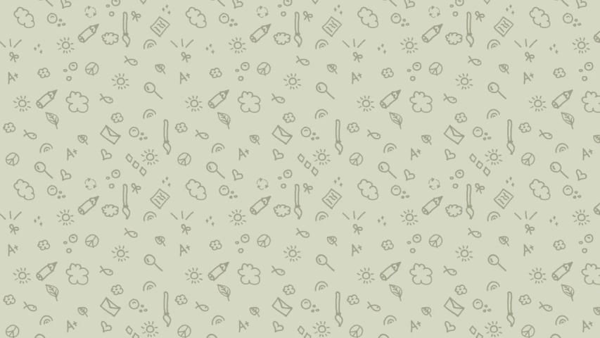 a pattern of baby items on a light green background, a picture, by Viktor de Jeney, dust particles, light greyscale, rocket, classroom background