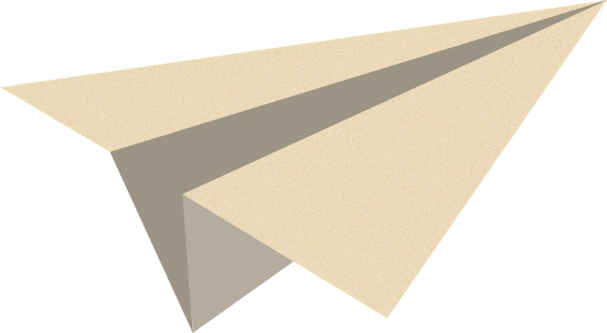 a close up of a paper airplane on a black background, a digital rendering, by Thomas de Keyser, beige, thick lining, smooth in _ the background, coarse canvas