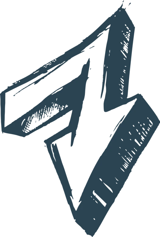 a blue arrow drawing on a black background, a sketch, by The Mazeking, deviantart, graffiti, letter s, thrash metal, background image, grainy. poorly rated