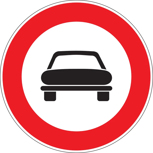 a red and white sign with a picture of a car, pixabay, all enclosed in a circle, heavy traffic, forbidden, ( ( dark skin ) )