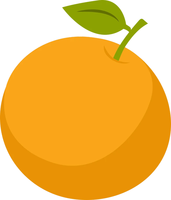 an orange with a green leaf on top, inspired by Masamitsu Ōta, reddit, mingei, peaches, lineless, optimus sun orientation, black