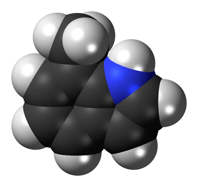 a close up of a bunch of balls, a raytraced image, flickr, bauhaus, detailed chemical diagram, black and blue color scheme, cocaine, from wikipedia