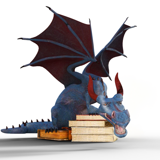 a blue dragon sitting on top of a pile of books, inspired by John Maggs, conceptual art, viscous volumetric smoke, night fury, promo photo, encyclopedia illustration