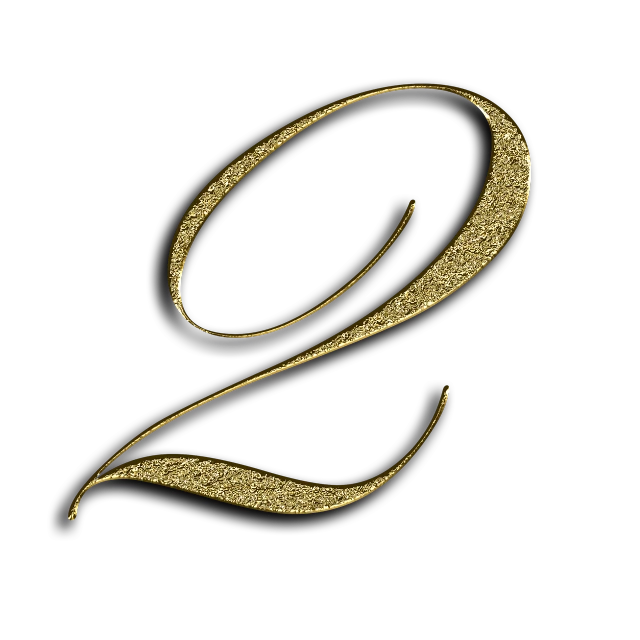 a gold number two on a black background, a digital rendering, digital art, calligraphy, very grainy image, handmade, zulu