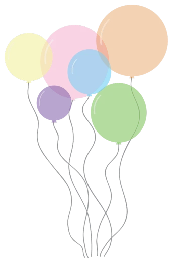 a bunch of balloons floating in the air, a digital rendering, by Melissa A. Benson, with a black background, ( ( ( colorful ) ) ), simple colors, istockphoto