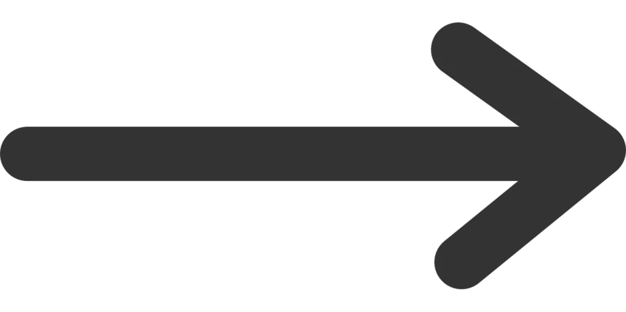 a black arrow pointing left on a black background, a black and white photo, deviantart, ( ( dithered ) ), single long stick, symmetri, rounded