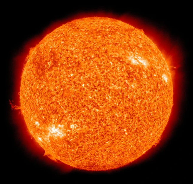 an image of the sun taken from space, super realistic”, wikimedia, giant star, phot