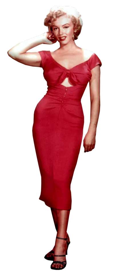 a woman in a red dress posing for a picture, inspired by Slava Raškaj, tumblr, selena quintanilla perez, cut out, cate blanchet, graceful curves