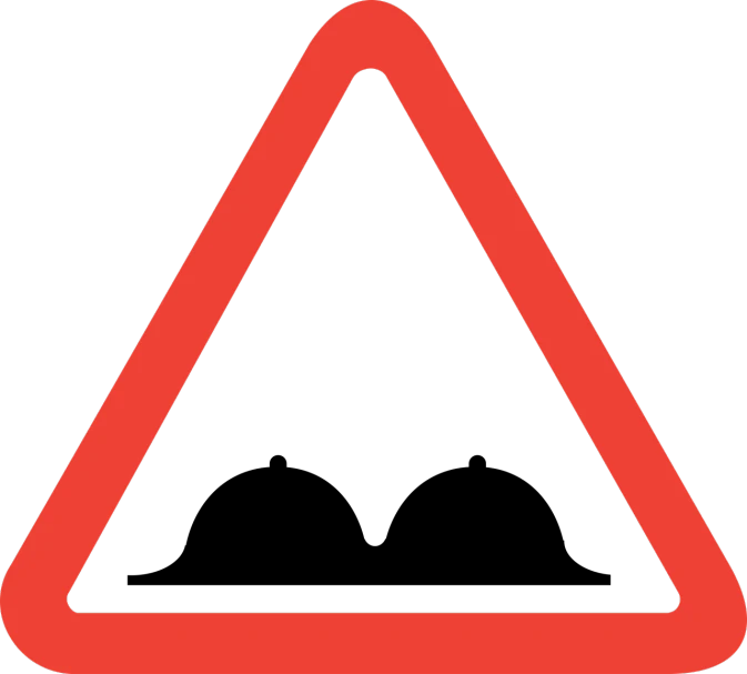 a red triangular sign on a black background, pixabay, driving, black border, india, no gradients