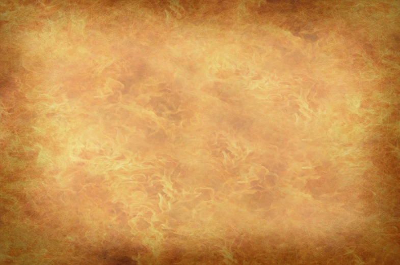 a close up of a piece of paper on a table, flickr, baroque, fractal fire background, textured parchment background, yellow background beam, hot food