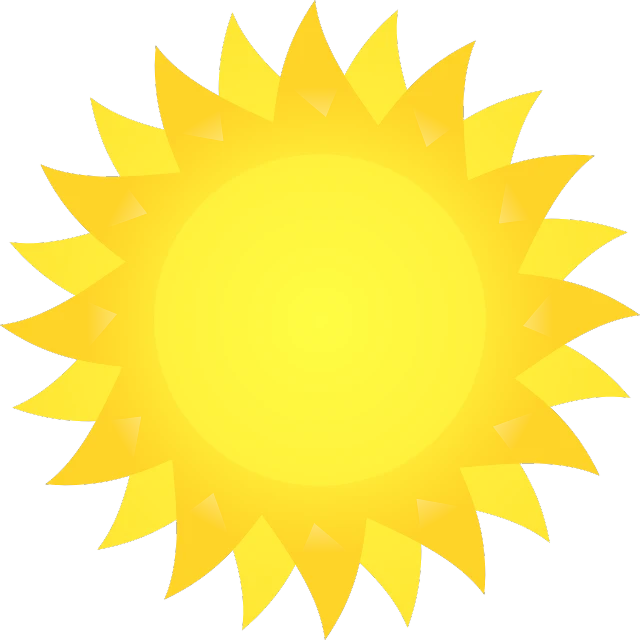 a yellow sun on a white background, a picture, sōsaku hanga, ¯_(ツ)_/¯, optimus sun orientation, warm weather, clipart