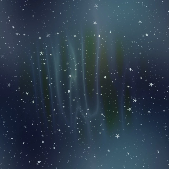 a bunch of stars that are in the sky, an illustration of, inspired by Lorentz Frölich, shutterstock, space art, winter blue drapery, blurred and dreamy illustration, no gradients, northern lights