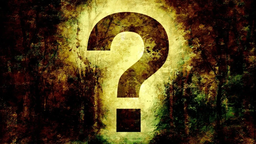 a picture of a question mark on a grungy background, metaphysical painting, jungle grunge, high contrast!, avatar image