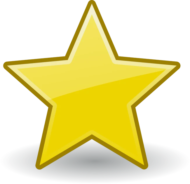 a yellow star on a black background, award-winning very detailed, clip art, star walk, toon