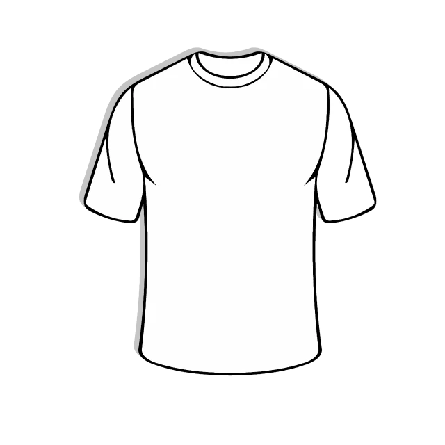 a white t - shirt on a black background, a cartoon, pixabay, football, ( ( dithered ) ), uniform background, wearing white cloths