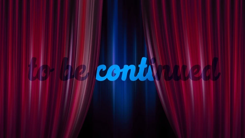 a red curtain with a word coming out of it, behance contest winner, conceptual art, blue and pink lighting, contourless, 8k octan advertising photo, conformity