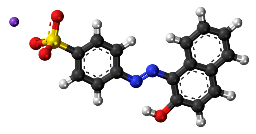 a couple of molecules sitting next to each other, a digital rendering, polycount, synthetism, lysergic acid diethylamide, on a black background, still photo, incredible isometric screenshot