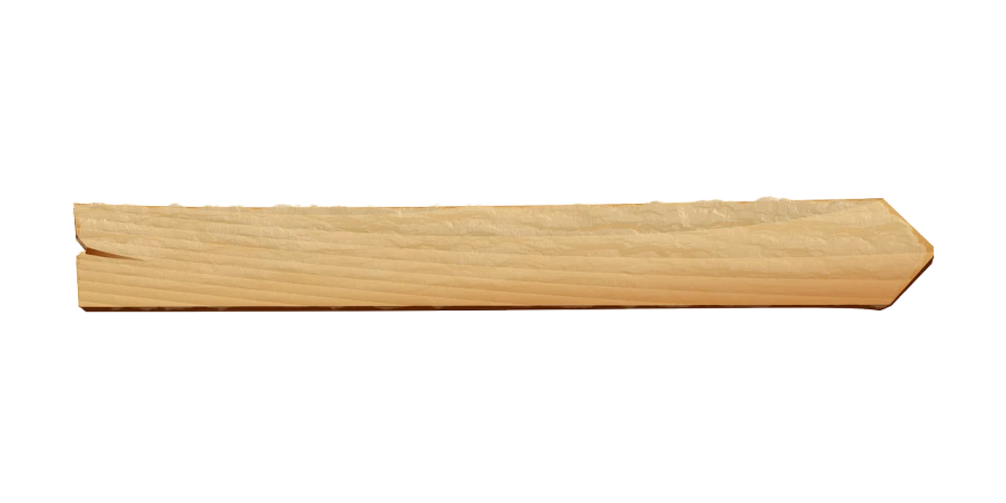 a piece of wood sitting on top of a table, a digital rendering, by Thomas de Keyser, baseball bat, deckle edge, full lenght view, full frame shot