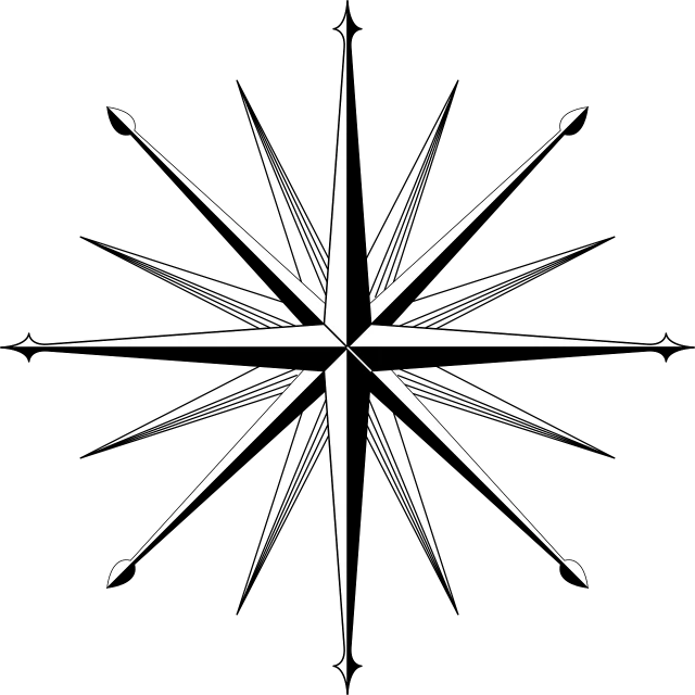 a clock in the shape of a star on a black background, a screenshot, inspired by Josef Navrátil, hurufiyya, bow and arrow, ( ( dithered ) ), spears, black on white only