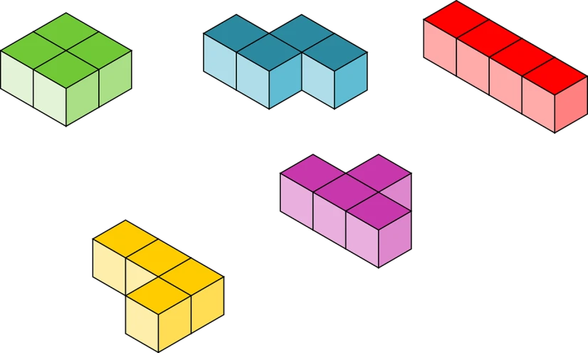 a bunch of different colored cubes on a black background, pixel art, inspired by Ernő Rubik, pixabay, pixologic top row, axonometric drawings, coloured comic, screenshots