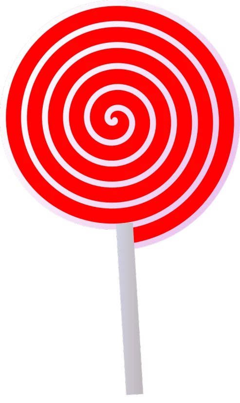 a red and white lollipop on a stick, inspired by Ödön Márffy, op art, game icon asset, iphone photo, rubber hose animation, warning