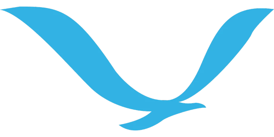 a blue y logo on a black background, inspired by Paul Bird, hurufiyya, tail slightly wavy, wikimedia commons, big ribbon, ( 3 1