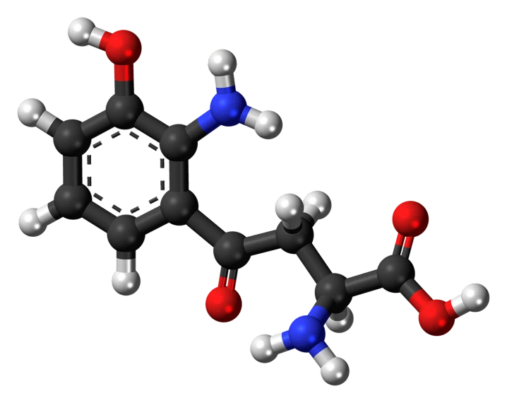 a close up of a molecule on a black background, lysergic acid diethylamide, upscaled to high resolution, in style of monkeybone, high res