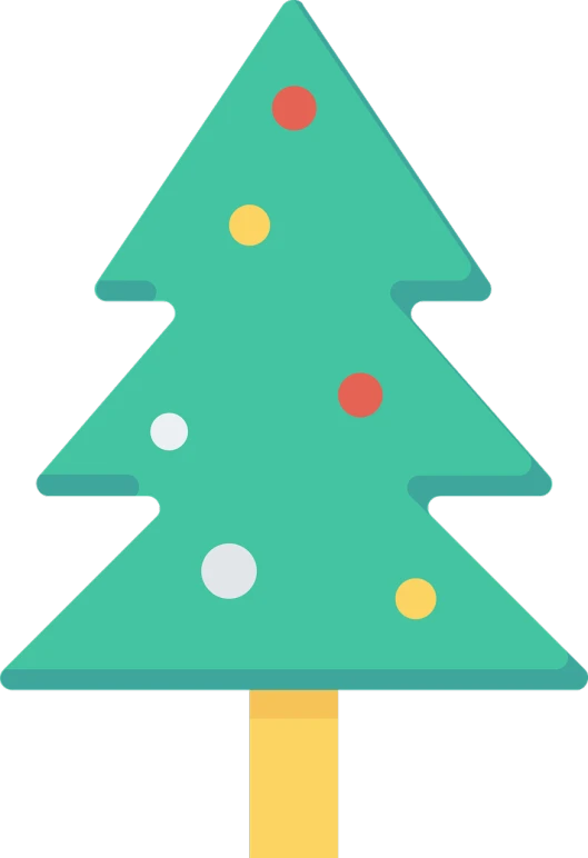 a christmas tree with a star on top, by Kanbun Master, avatar image, flat icon, ((trees)), looking left