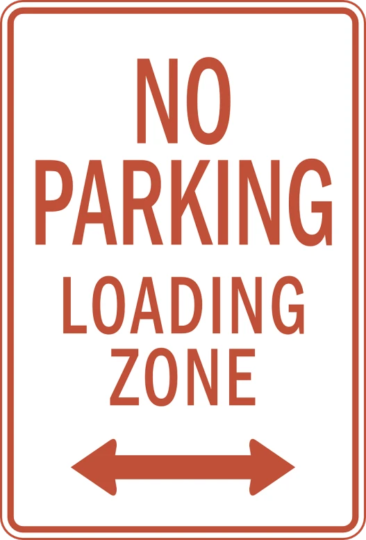 a sign that says no parking loading zone, a cartoon, by Nancy Carline, shutterstock, in white lettering, mundane, netflix, ground breaking