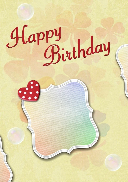 a birthday card with a polka dot dot dot dot dot dot dots dots dots dots dots dots dots dots dots dots dots dots dots dots dots dots, pixabay, art nouveau, soft yellow background, profile picture 1024px, highly detailed photo of happy, heart