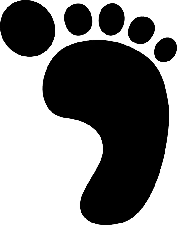 a black and white image of a foot, a stipple, inspired by Victorine Foot, reddit, ascii art, glowforge template, black backround. inkscape, simple path traced, bear