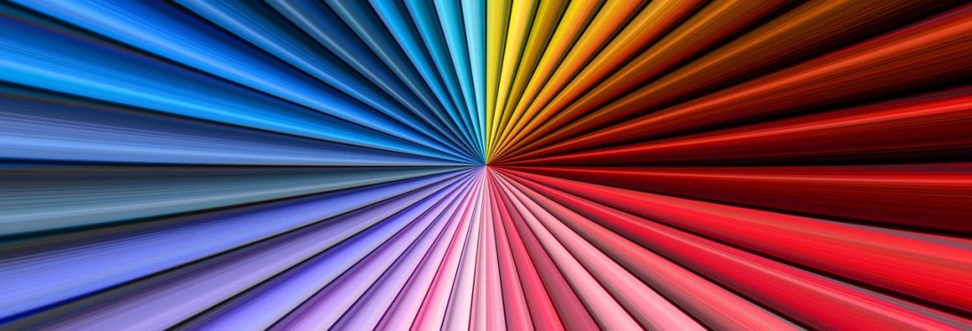 a close up of a rainbow colored background, inspired by Yaacov Agam, pexels, digital illustration radiating, color wheel, detailed sharp photo, brand colours are red and blue