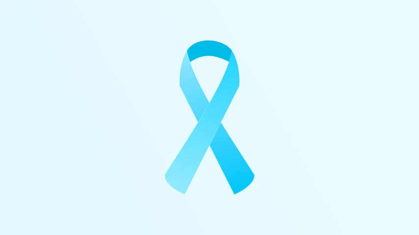 a blue and gray ribbon on a white background, an illustration of, hurufiyya, awareness, light blue background, disease, family photo