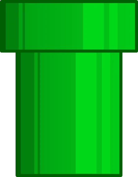 a green box on a white background, pixel art, inspired by Luigi Kasimir, deviantart, water pipe, round form, top - side view, sewer background