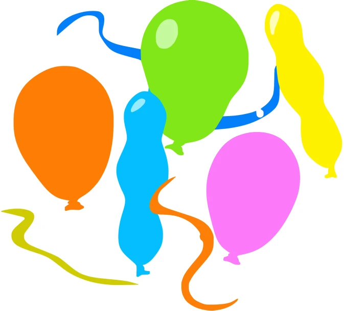 a bunch of balloons sitting next to each other, a picture, pixabay, happening, .eps, dance party, swirl, at a birthday party