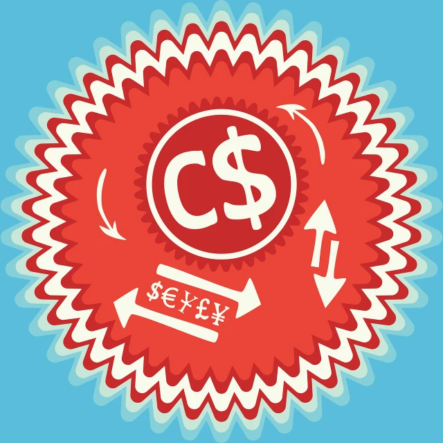 a sticker with a dollar sign on it, cg society contest winner, conceptual art, cogwheel, created in adobe illustrator, retail price 4 5 0, curiosity