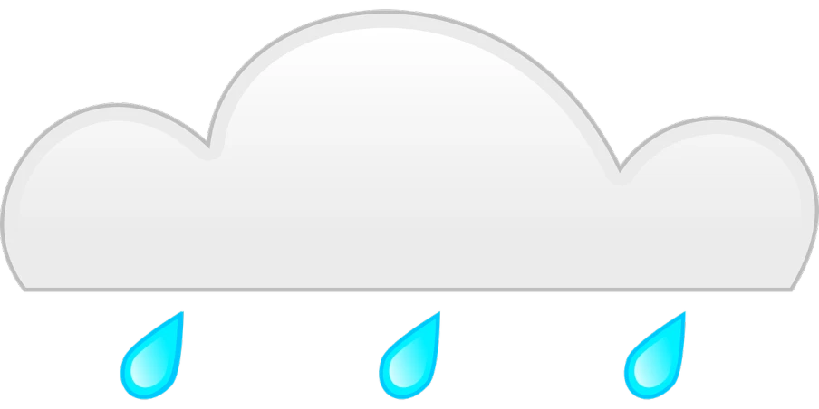 a cloud with rain drops coming out of it, inspired by Shūbun Tenshō, pixabay, minimalism, clean cel shaded vector art, tear drop, helmet is off, wikimedia commons