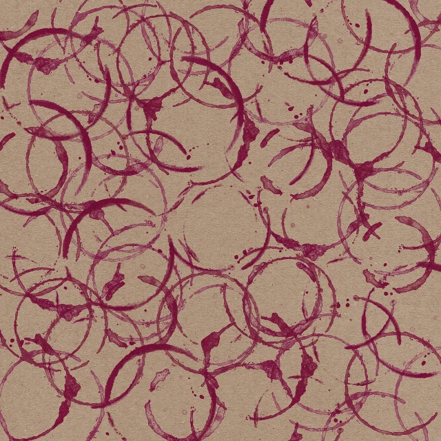 a piece of paper with a bunch of circles drawn on it, inspired by Julian Schnabel, dribble, conceptual art, wine, handcrafted paper background, high res, ello