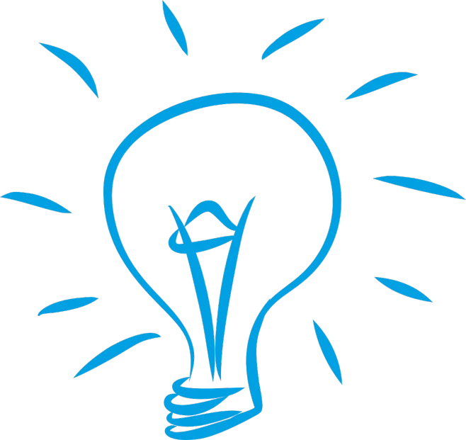 a blue light bulb on a black background, concept art, by David Martin, pixabay, badly drawn, infographics. logo. blue, hand drawn, iq 4