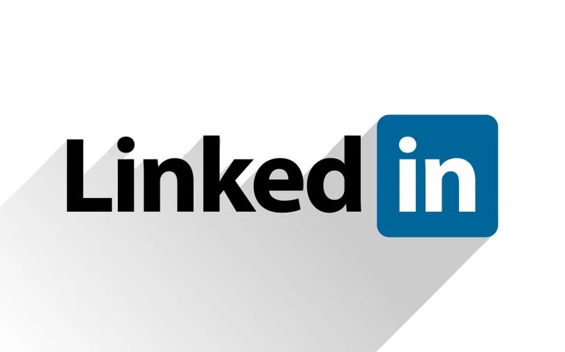 the linked in logo on a white background, a screenshot, trending on pixabay, shade, made of glazed, seen from below, start