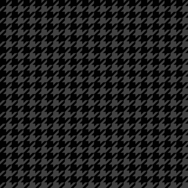 a black and white hounds pattern on a black background, a digital rendering, squares, shadow gradient, smooth vector lines, black draconic - leather