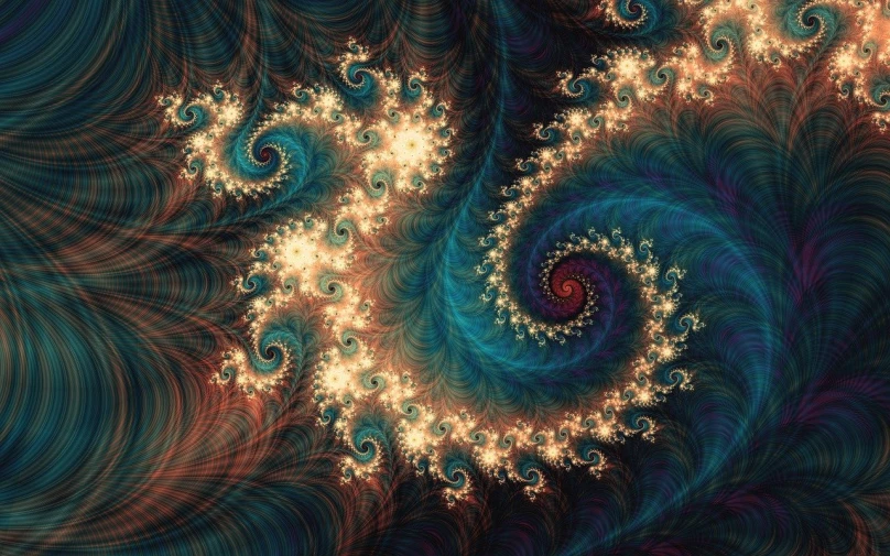 a computer generated image of a spiral design, inspired by Benoit B. Mandelbrot, generative art, fractal fire background, fractal lace, apophysis av 8 k uhd, beautiful wallpaper