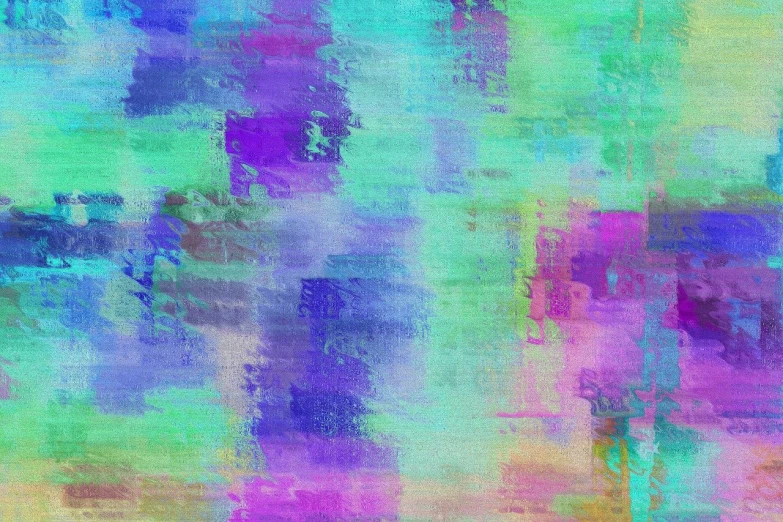 a painting with different colors of paint on it, a digital painting, abstract art, mauve and cyan, unfinished canvas, hi resolution, digital glitches