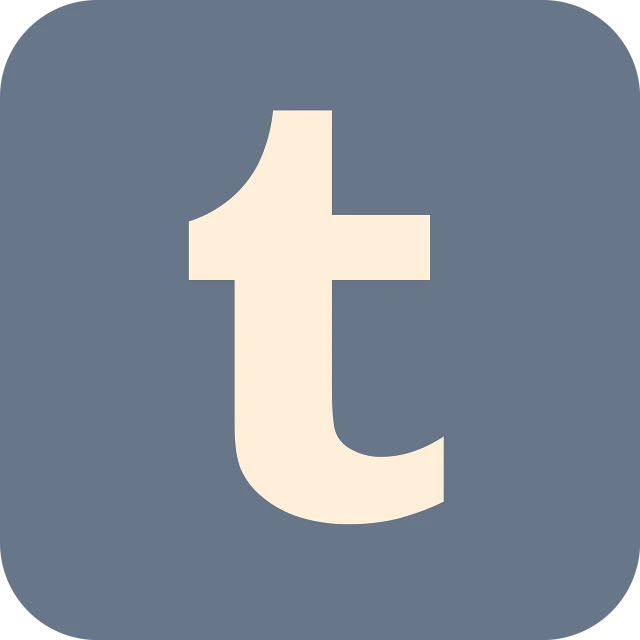 a blue square with a white t on it, featured on tumblr, tachisme, logo for a social network, tomba, sepia tone, flat icon