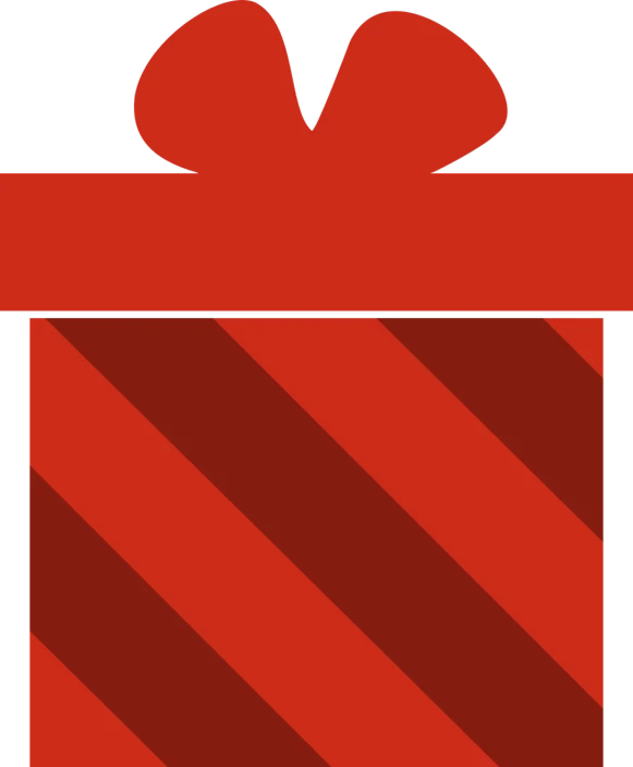 a red gift box with a bow on top, inspired by Masamitsu Ōta, pixabay, black and red scheme, !!! very coherent!!! vector art, striped, 1128x191 resolution